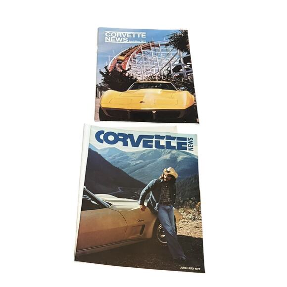 Corvette News (Lot of 6) VTG 1977 Magazine Fuelie Silver Anniversary Sebring - Picture 3 of 5
